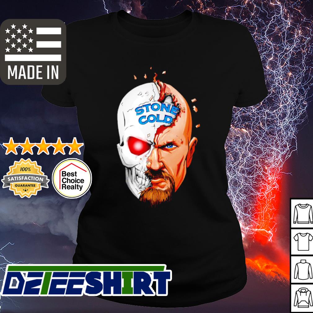 Stone Cold Steve Austin Half Skull Shirt, hoodie, sweater, long