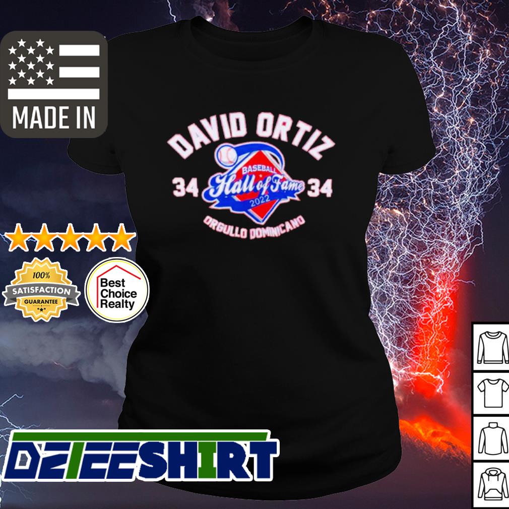 David Ortiz Baseball Hall Of Fame Orgullo Dominicano Tee, Custom prints  store