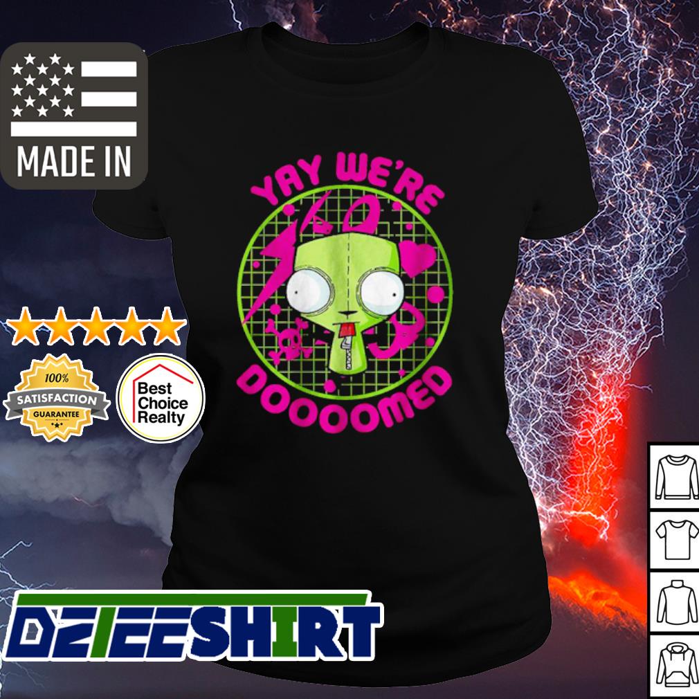 Invader Zim We're Doomed Boyfriend Fit Girls T-Shirt