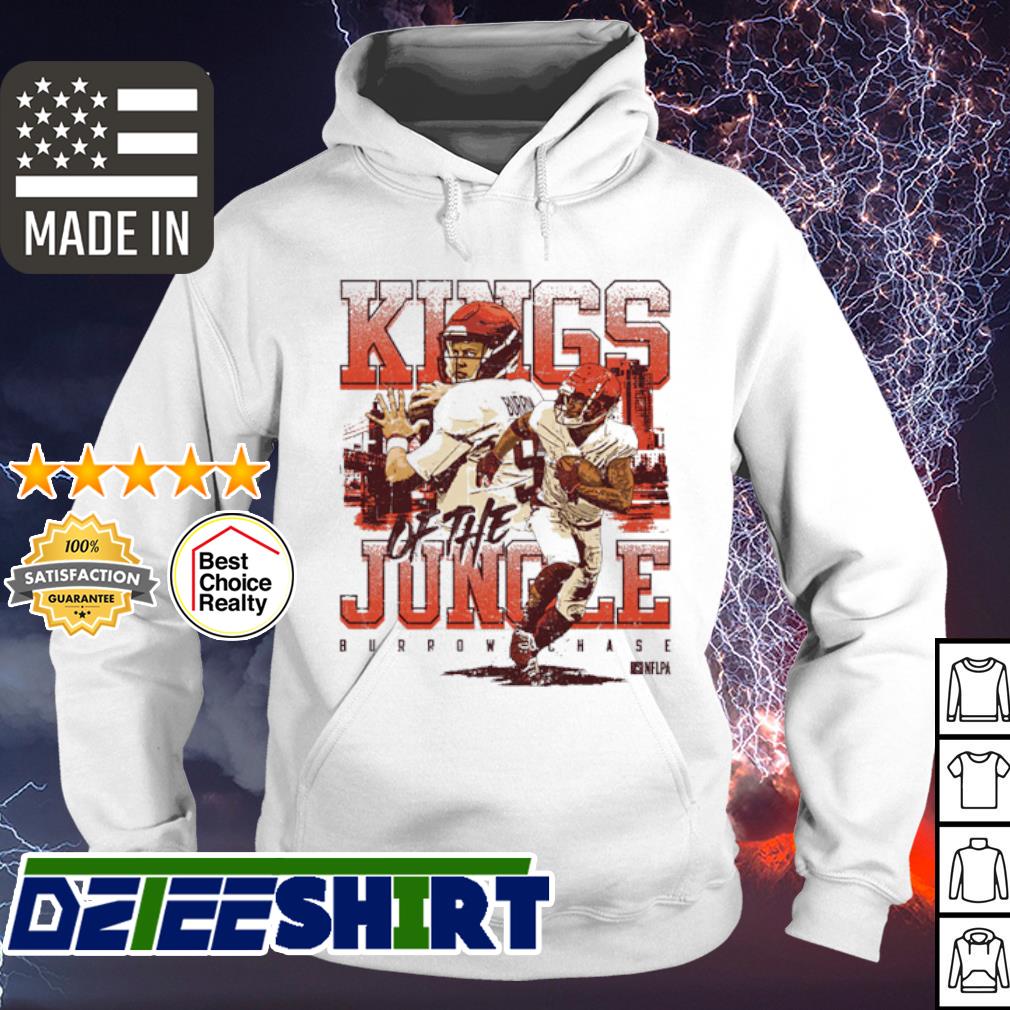 Joe Burrow & Ja'Marr Chase Cincinnati Kings Of The Jungle Football T-Shirt,  hoodie, sweater, long sleeve and tank top