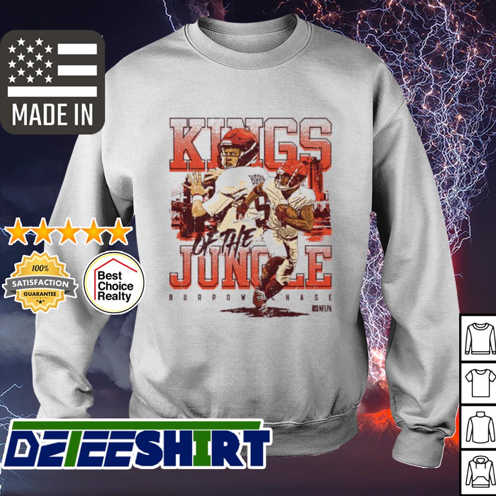 Joe Burrow & Ja'Marr Chase Cincinnati Kings Of The Jungle Football T-Shirt,  hoodie, sweater, long sleeve and tank top