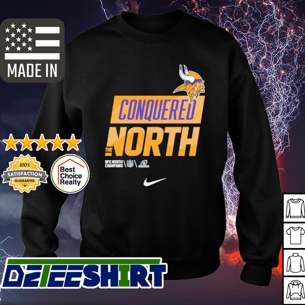 2022 Minnesota Vikings NFC North Division Champions Locker Room Trophy  Collection T-Shirt