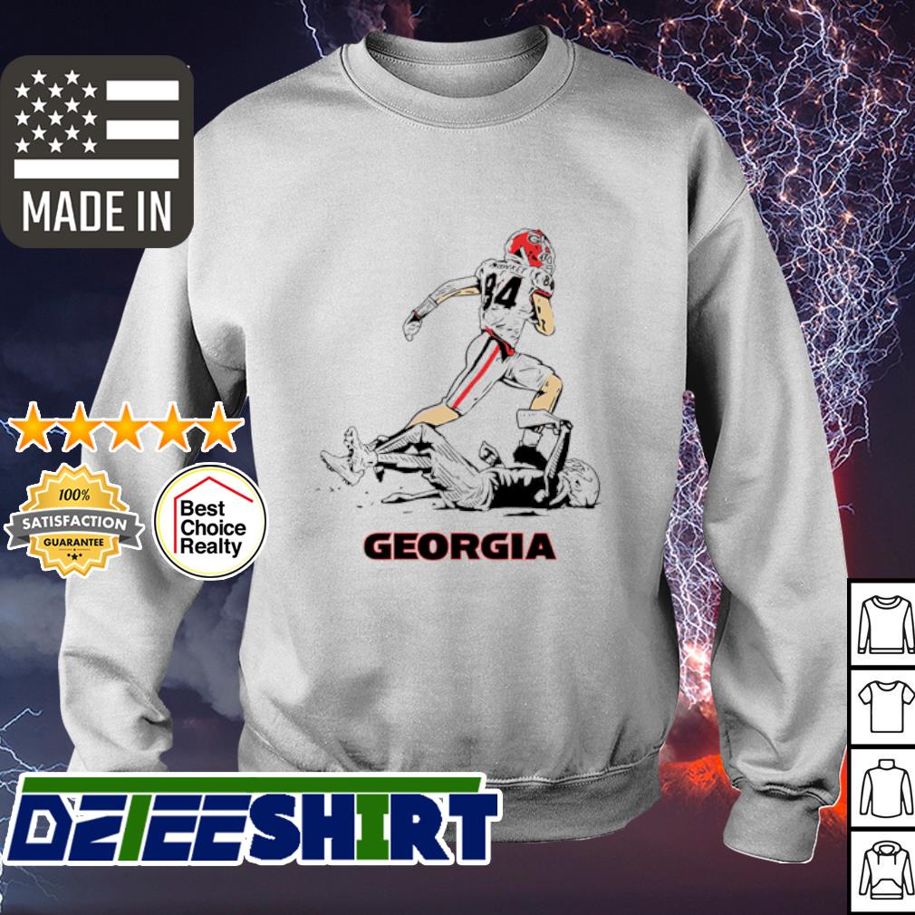 Ladd Mcconkey Superstar Pose Shirt Georgia Bulldogs Football Shirt